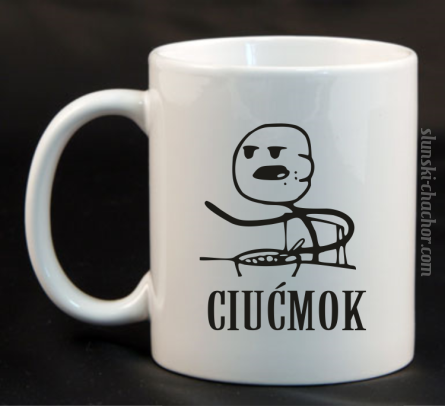 Ciućmok - Kubek ceramiczny biały