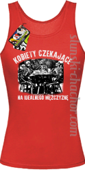 Kobiety czekające na idealnego mężczyznę - Top damski red