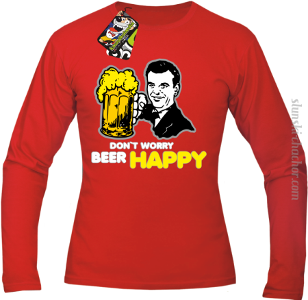 DON'T WORRY BEER HAPPY - Longsleeve męski