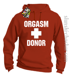 Orgasm Donor - Bluza z kapturem pomarańcz