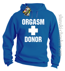 Orgasm Donor - Bluza z kapturem royal