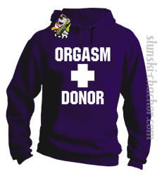 Orgasm Donor - Bluza z kapturem fiolet