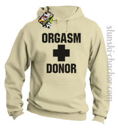 Orgasm Donor - Bluza z kapturem beż