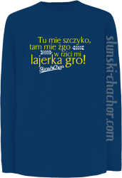 Tu mie szczyko tam mie żgo w rzici mi lajerka gro - Longsleeve dziecięcy royal