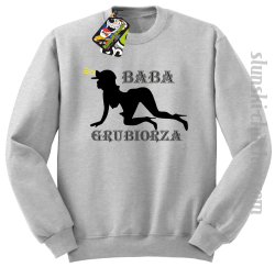 Baba Grubiorza - Bluza męska standard bez kaptura melanż 