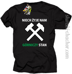 Niech żyje nam górniczy stan - Koszulka męska czarna