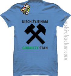 Niech żyje nam górniczy stan - Koszulka męska błękit