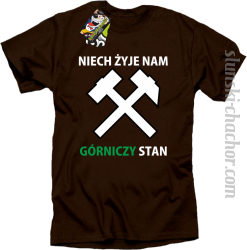 Niech żyje nam górniczy stan - Koszulka męska brąz