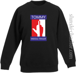 Tommy Middle Finger - Bluza dziecięca STANDARD czarny