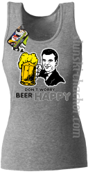 DON'T WORRY BEER HAPPY - Top damski melanż