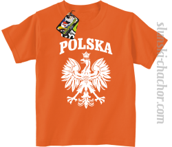 Polska - Koszulka dziecięca pomarańcz