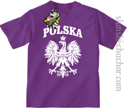 Polska - Koszulka dziecięca fiolet