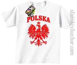 Polska - Koszulka dziecięca biała