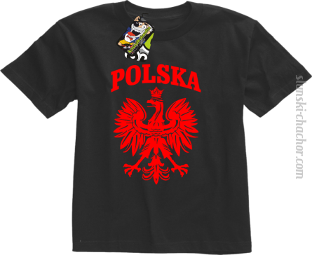 Polska - Koszulka dziecięca czarna