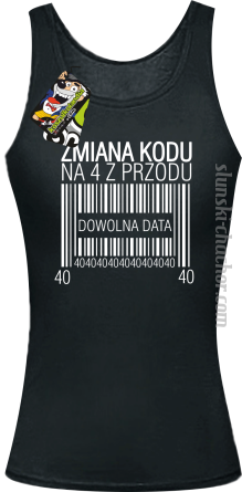 Zmiana Kodu na 4 z przodu - Top damski czarny 