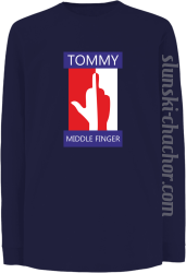 Tommy Middle Finger - Longsleeve dziecięcy fiolet