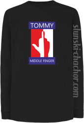 Tommy Middle Finger - Longsleeve dziecięcy czarny