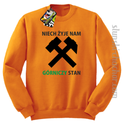 Niech żyje nam górniczy stan - Bluza STANDARD pomarańcz