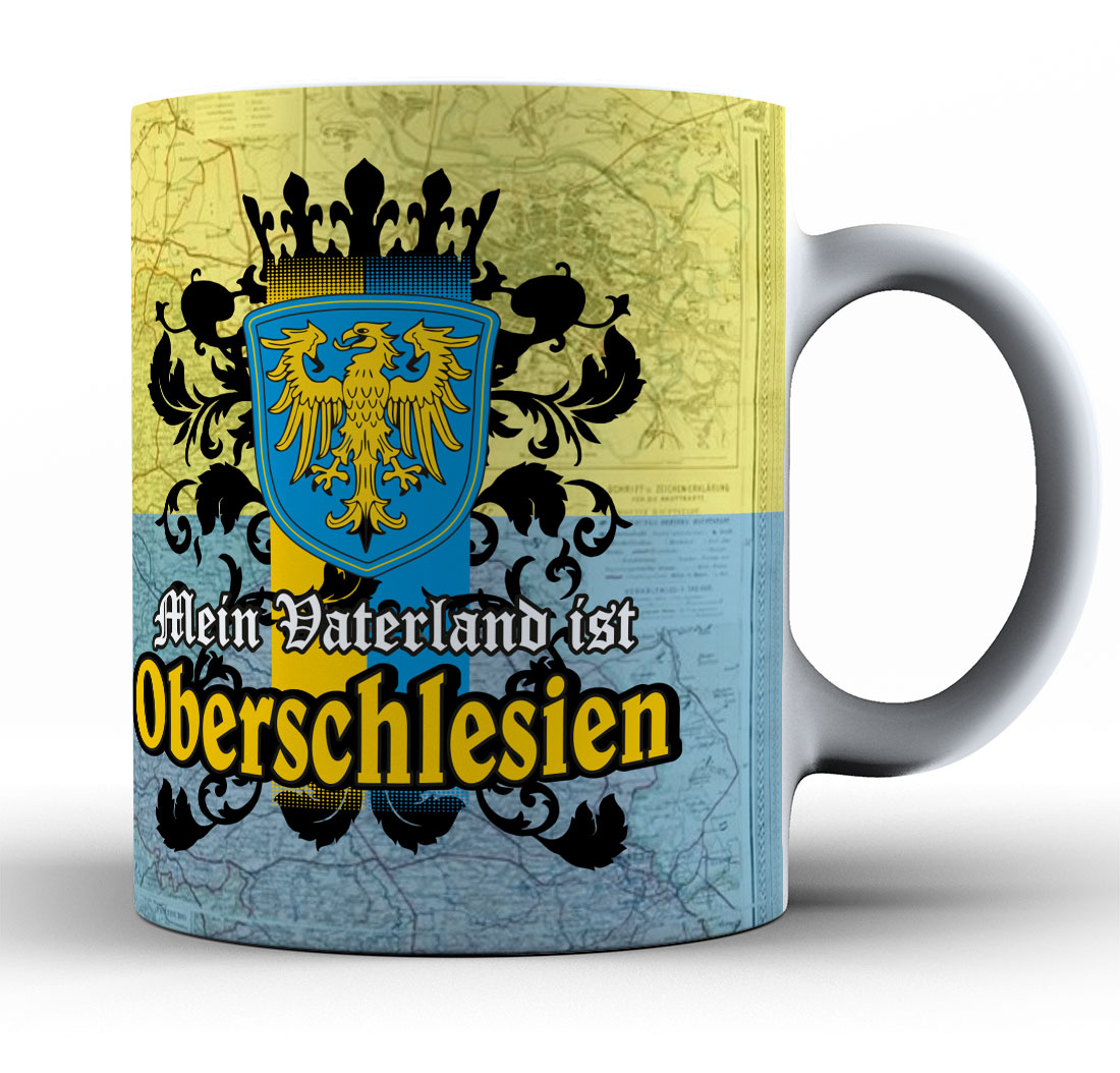 Mein Vaterland ist Oberschlesien Full Print - kubek z motywem śląskim