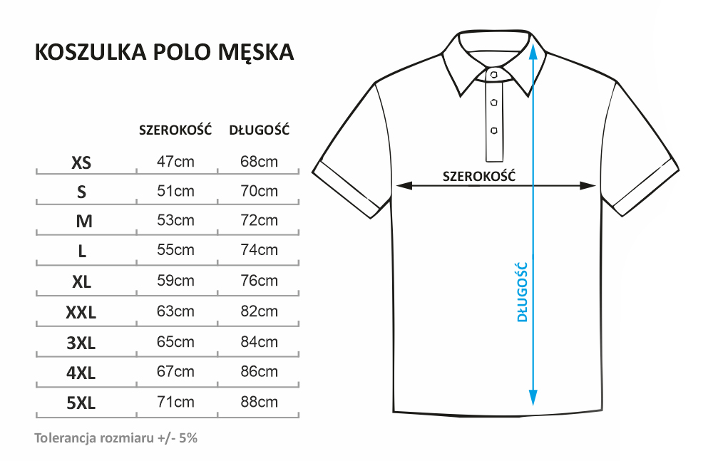 rozmiary polo 